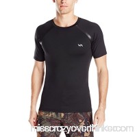 RVCA Men's Compression Short Sleeve Shirt Black B01FV7MXH4